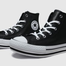 Girls black converse all star hi platform eva trainers | schuh