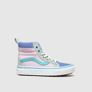 vans purple & pink sk8-hi mte trainers junior vans purple & pink sk8-hi mte trainers junior