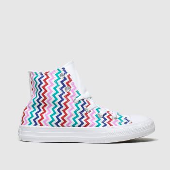Converse white & pink hi vltg trainers junior Converse white & pink hi vltg trainers junior