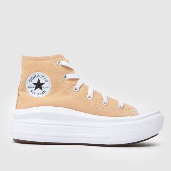 Converse Beige All Star Hi Move Girls Junior