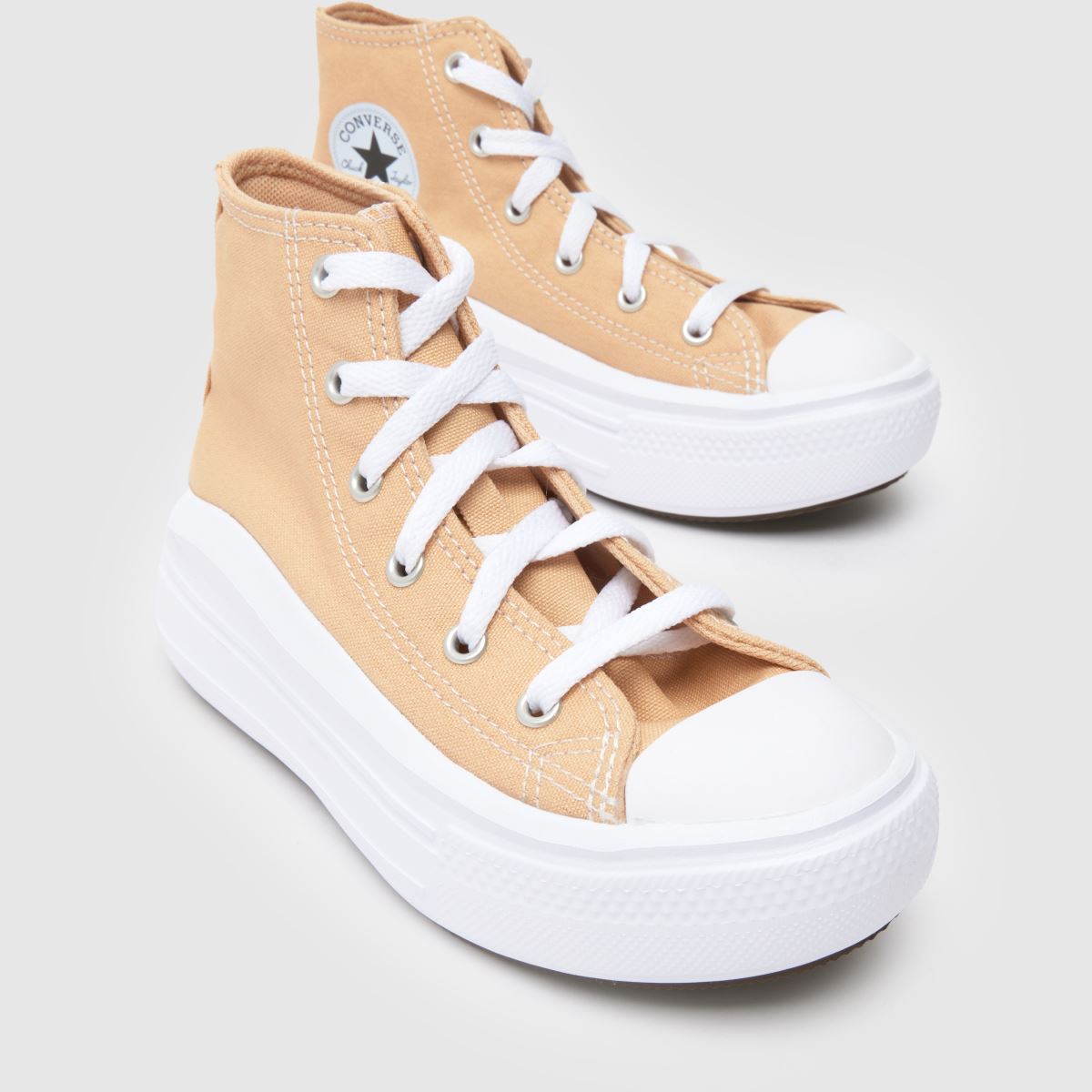 Converse All Star Hi Move Girls Junior in Beige Converse All Star Hi Move 4