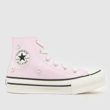 Converse All Star EVA Lift Hi Beaded Girls Junior in Pale Pink Converse All Star EVA Lift Hi Beaded,1 of 4