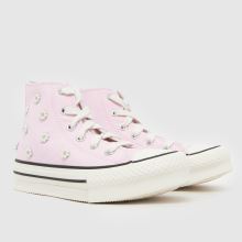 Converse All Star EVA Lift Hi Beaded Girls Junior in Pale Pink Converse All Star EVA Lift Hi Beaded,2 of 4