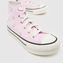 Converse All Star EVA Lift Hi Beaded Girls Junior in Pale Pink Converse All Star EVA Lift Hi Beaded,3 of 4