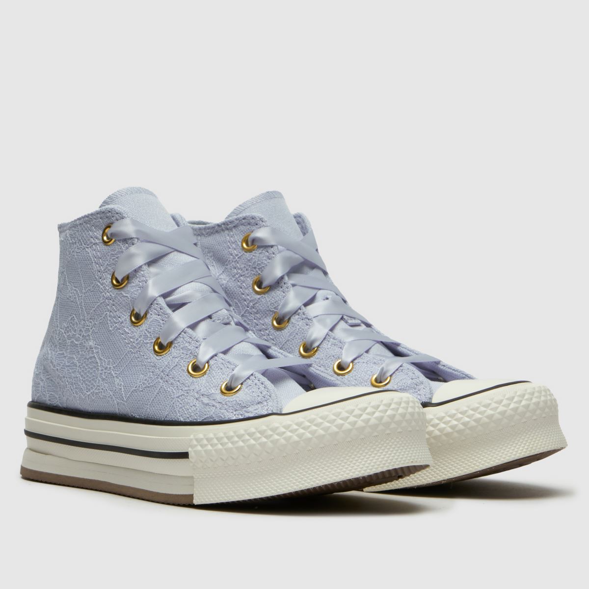 Converse All Star EVA Lift Hi Girls Junior in Lilac Converse All Star EVA Lift Hi 1