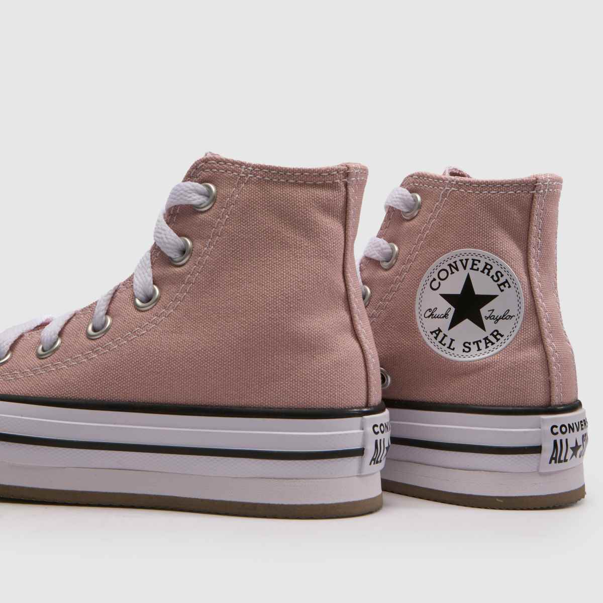 Converse All Star EVA Lift Hi Girls Junior in Pink Multi Converse All Star EVA Lift Hi 7