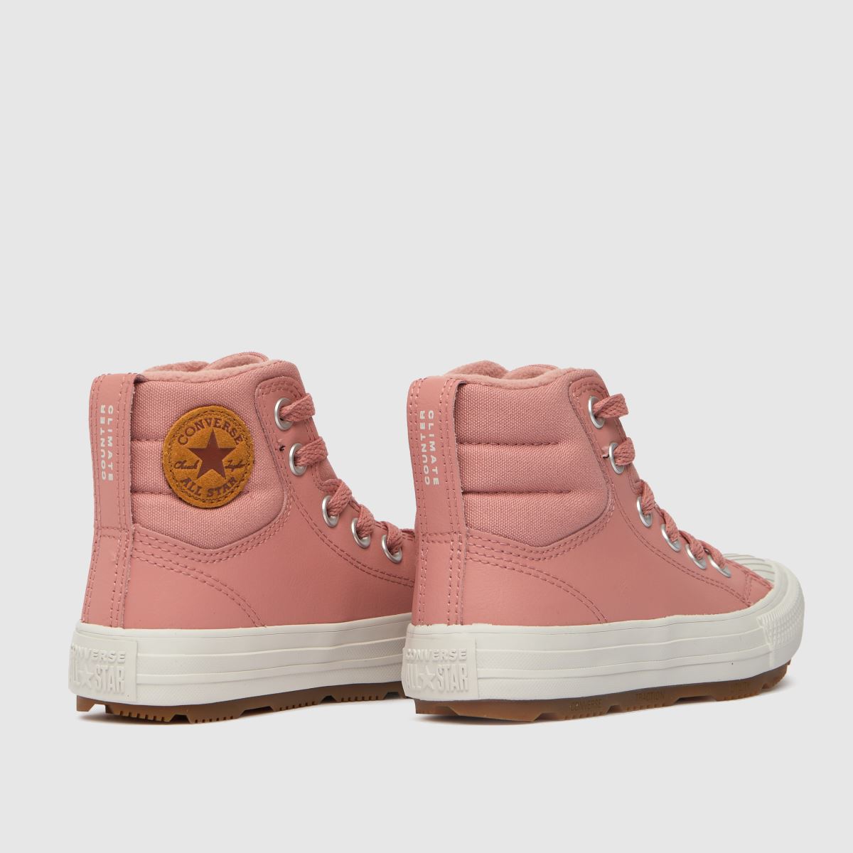 Girls Pale Pink Converse Berkshire Boot Trainers schuh