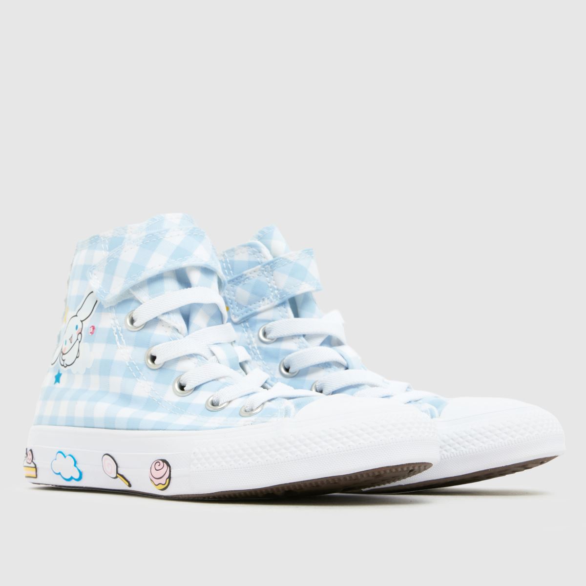 Converse All Star Hi 1V Hello Kitty Girls Junior in Pale Blue Converse All Star Hi 1V Hello Kitty 1