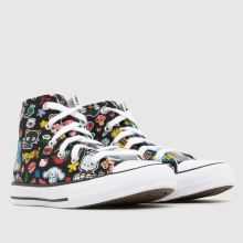 Converse All Star Hi Hello Kitty Girls Junior in Black & White Converse All Star Hi Hello Kitty,2 of 4