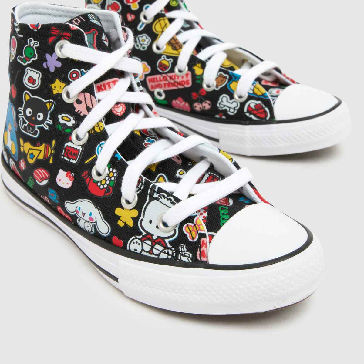 Converse All Star Hi Hello Kitty Girls Junior in Black & White Converse All Star Hi Hello Kitty 4