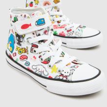 Converse All Star Hi 1V Hello Kitty Girls Junior in Multi Converse All Star Hi 1V Hello Kitty,3 of 4