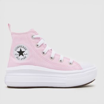 Converse Pale Pink All Star Move Hi Girls Junior