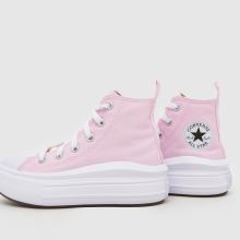 Converse All Star Move Hi Girls Junior in Pale Pink Converse All Star Move Hi,4 of 4