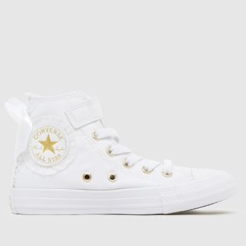Converse Weiß All Star Hi Ruffles Mädchen Junior