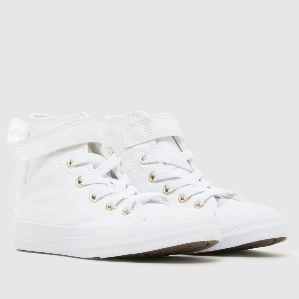 Converse All Star Hi Ruffles Girls Junior in White Converse All Star Hi Ruffles 1