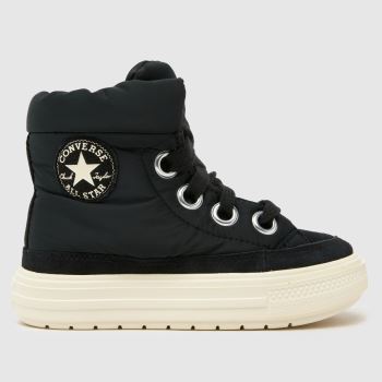 Converse Black All Star Elements Hi Girls Junior