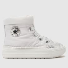 Converse All Star Disco Hi Girls Toddler in Silver Converse All Star Disco Hi,1 of 4