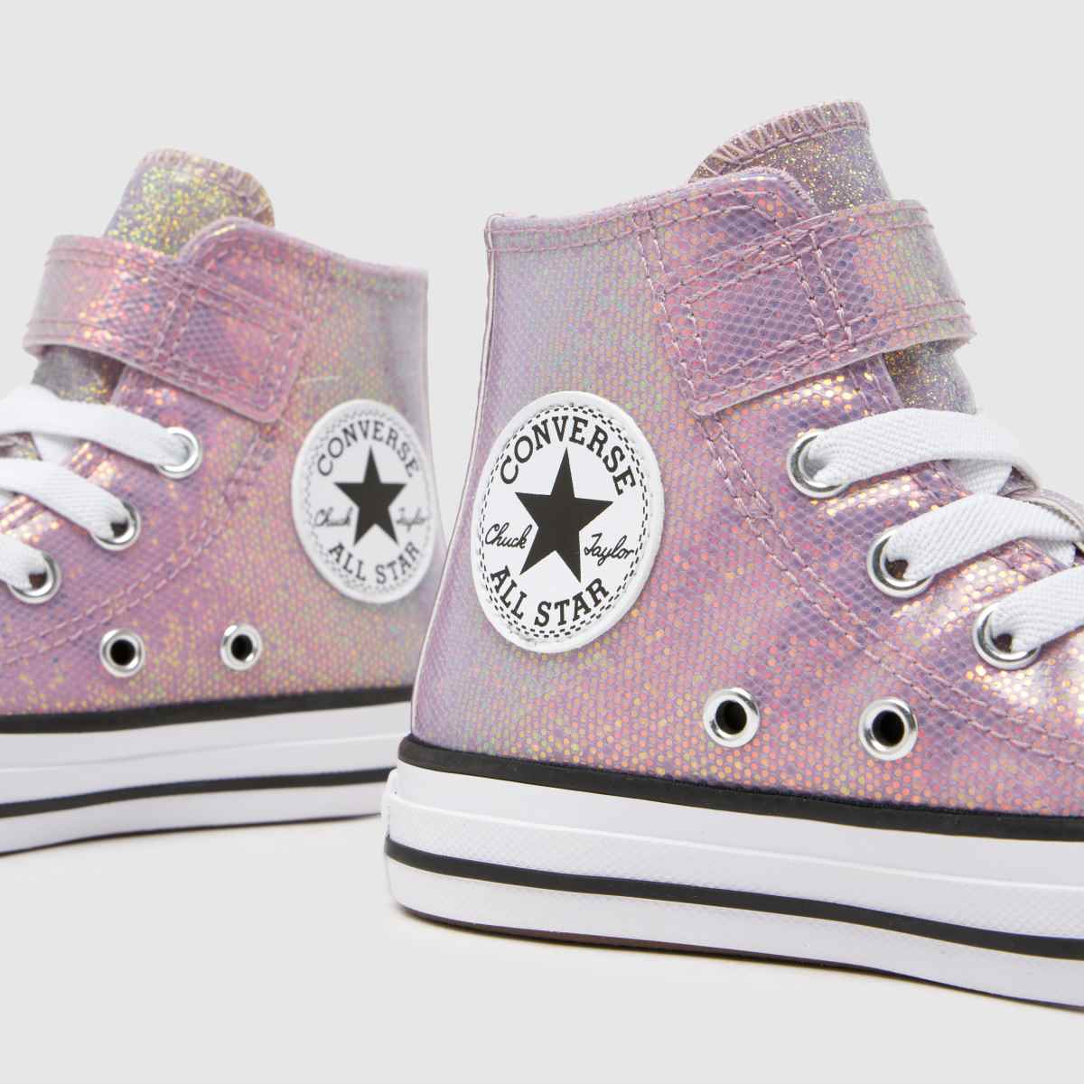 Converse All Star Hi 1V Glitter Girls Junior in Lilac Converse All Star Hi 1V Glitter 4