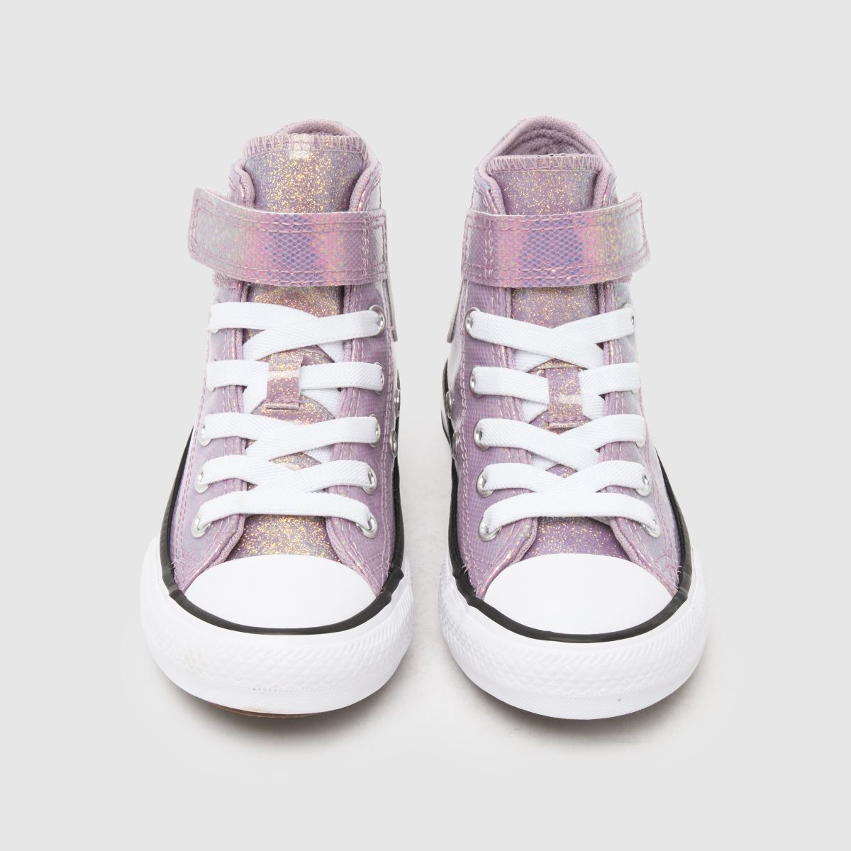 Converse All Star Hi 1V Glitter Girls Junior in Lilac Converse All Star Hi 1V Glitter 7