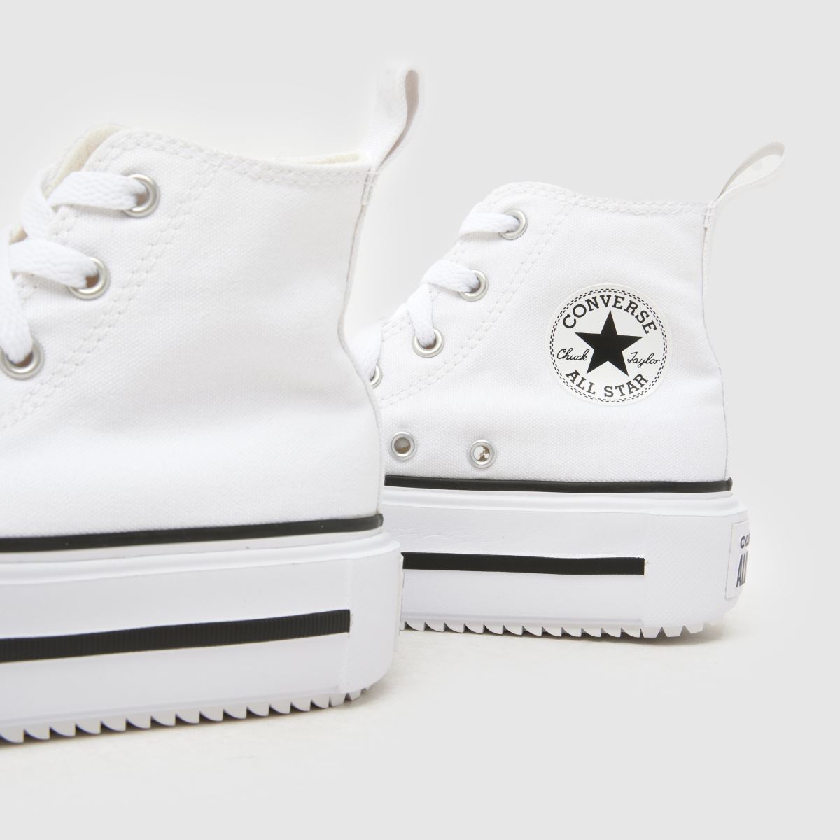 Converse All Star Lift Double Stack Girls Junior in White Converse All Star Lift Double Stack 7