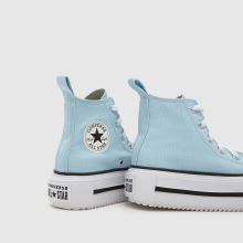 Converse All Star Lift Double Stack Girls Junior in Pale Blue Converse All Star Lift Double Stack,4 of 4