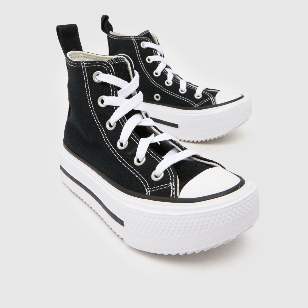 Converse All Star Lift Double Stack Girls Junior in Black Converse All Star Lift Double Stack 4