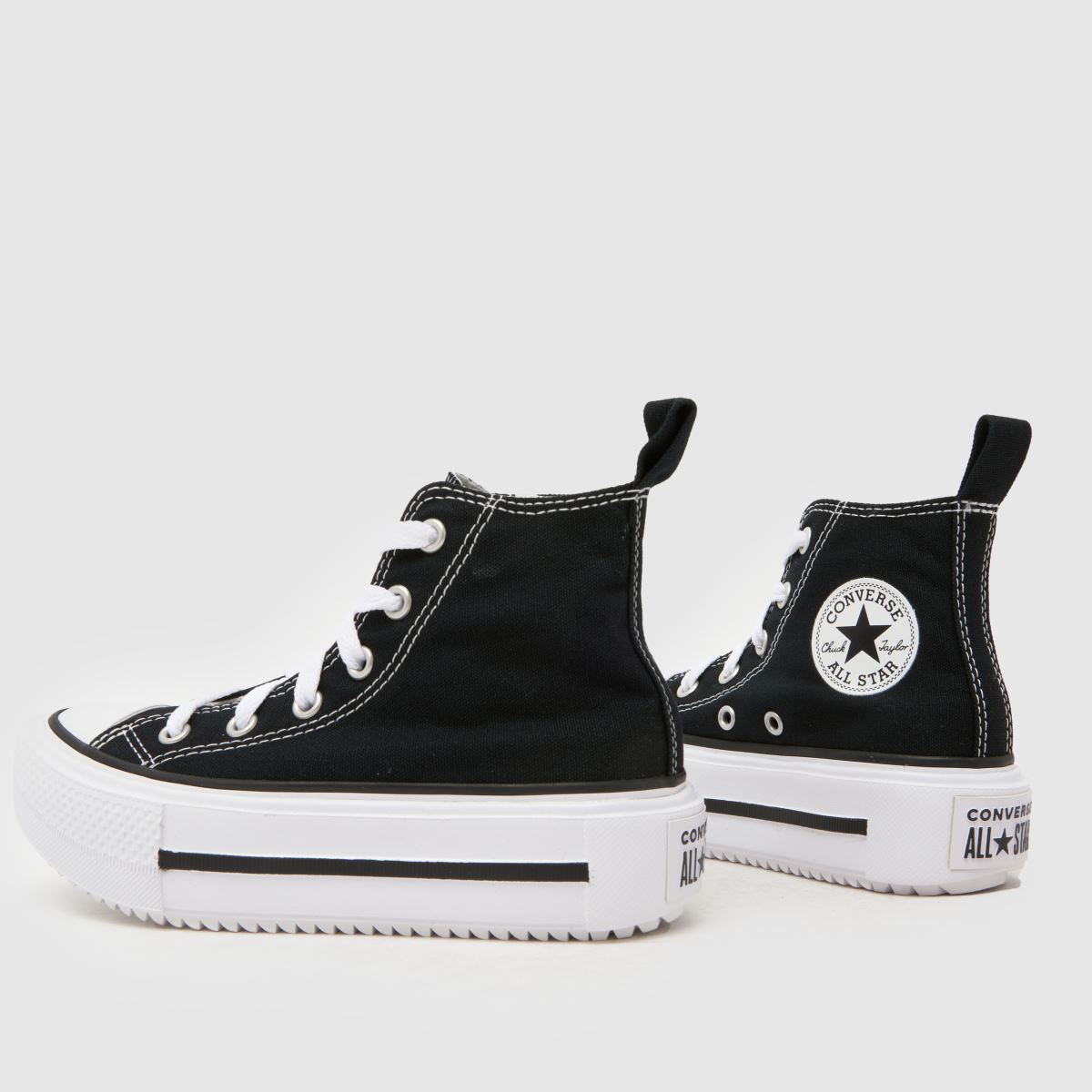 Converse All Star Lift Double Stack Girls Junior in Black Converse All Star Lift Double Stack 7