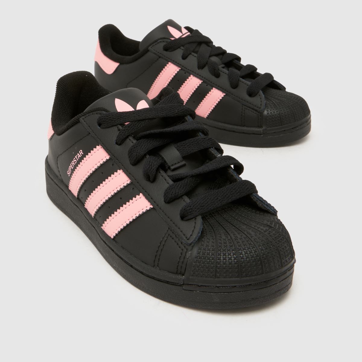 adidas Superstar II Girls Junior in Black & pink adidas Superstar II 4