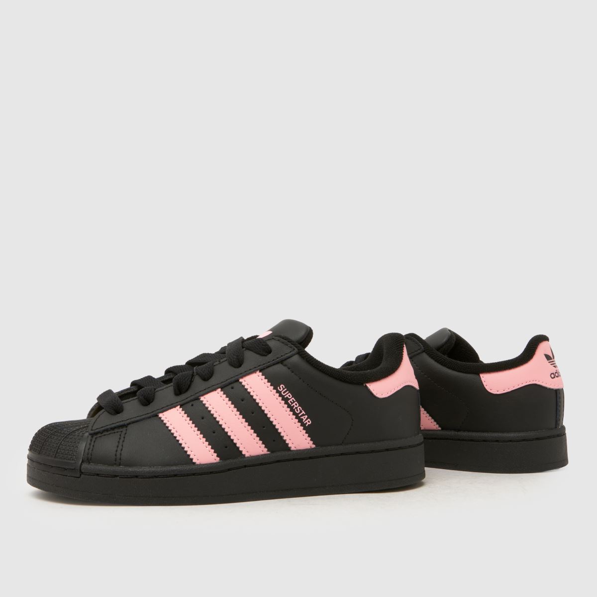 adidas Superstar II Girls Junior in Black & pink adidas Superstar II 7