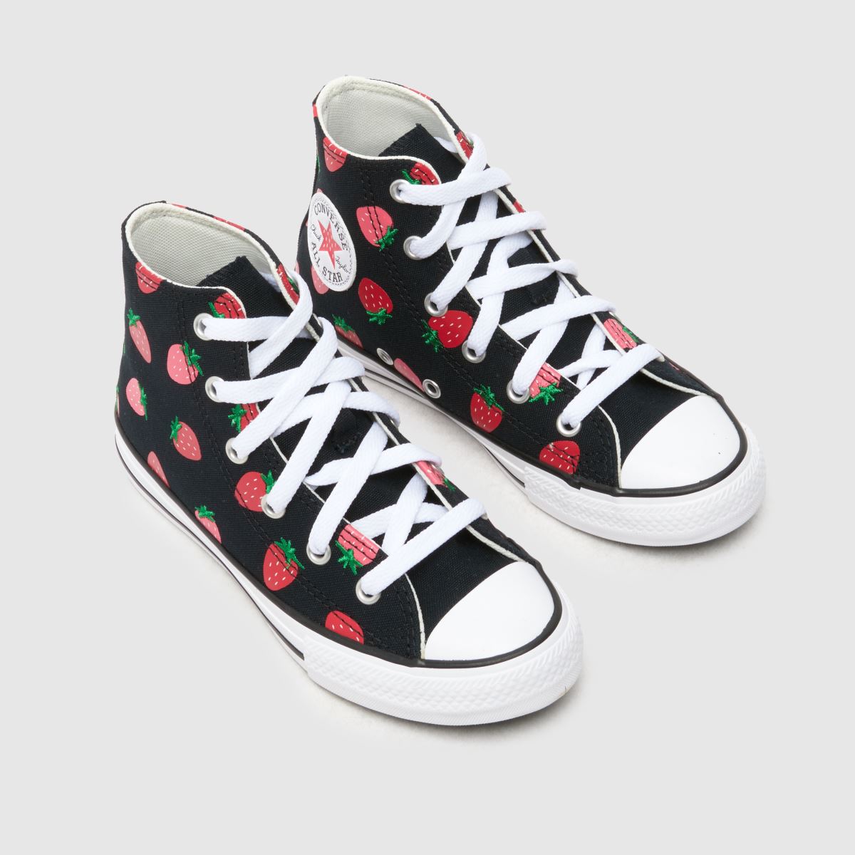 Converse All Star Hi Girls Junior in Black Multi Converse All Star Hi 4