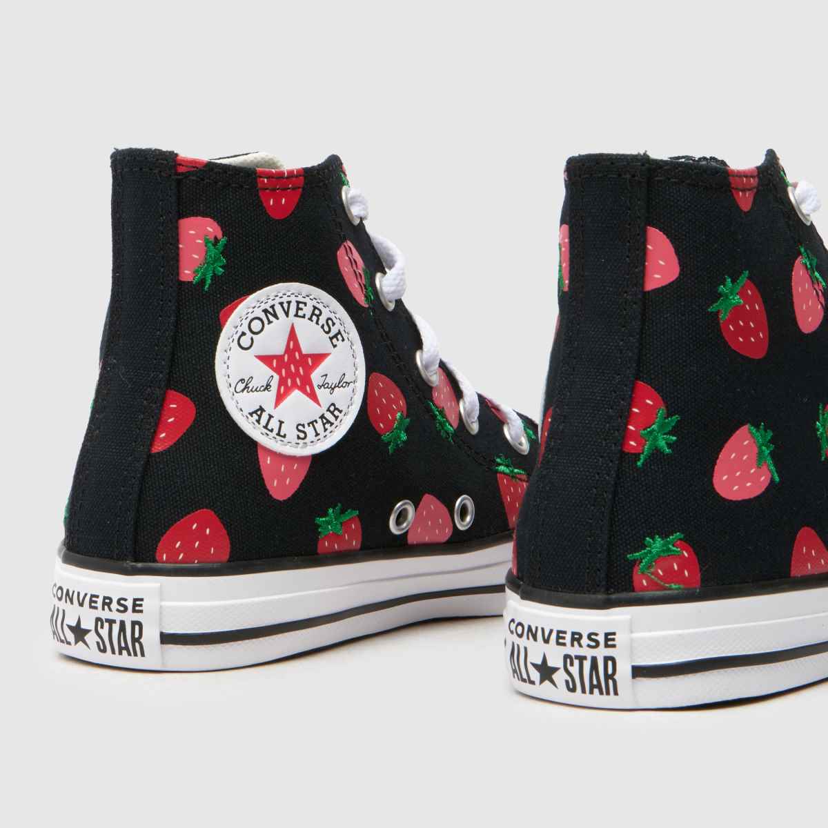 Converse All Star Hi Girls Junior in Black Multi Converse All Star Hi 7
