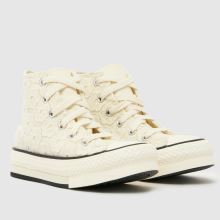 Converse All Star EVA Lift Hi Girls Junior in Stone Converse All Star EVA Lift Hi,2 of 4