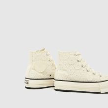 Converse All Star EVA Lift Hi Girls Junior in Stone Converse All Star EVA Lift Hi,4 of 4