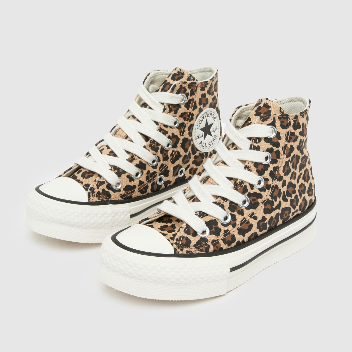 Converse All Star Hi EVA Lift Girls Junior in Brown Multi Converse All Star Hi EVA Lift 4