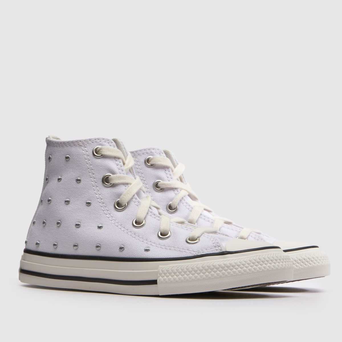 Converse All Star Hi Girls Junior in White Multi Converse All Star Hi 1