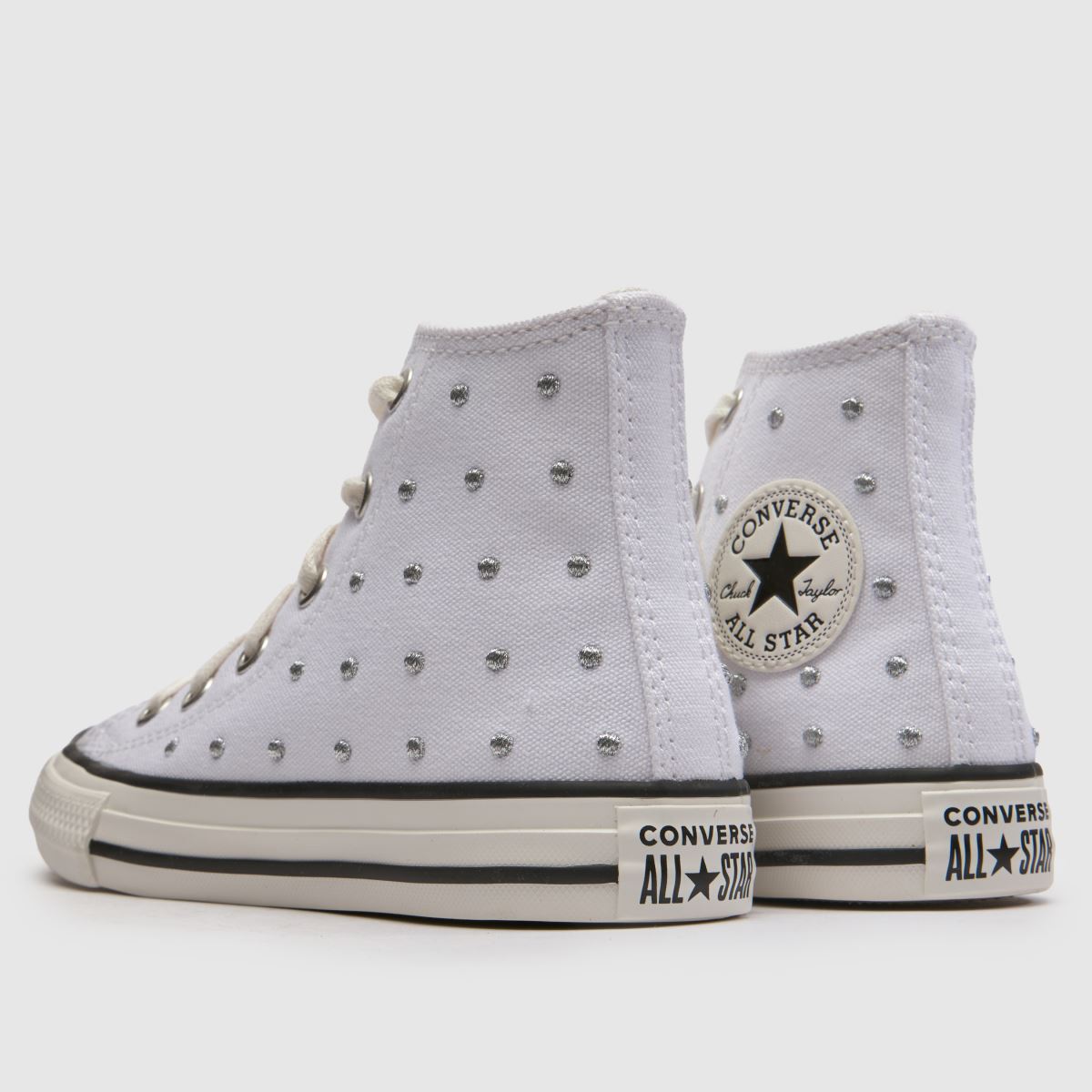 Converse All Star Hi Girls Junior in White Multi Converse All Star Hi 7