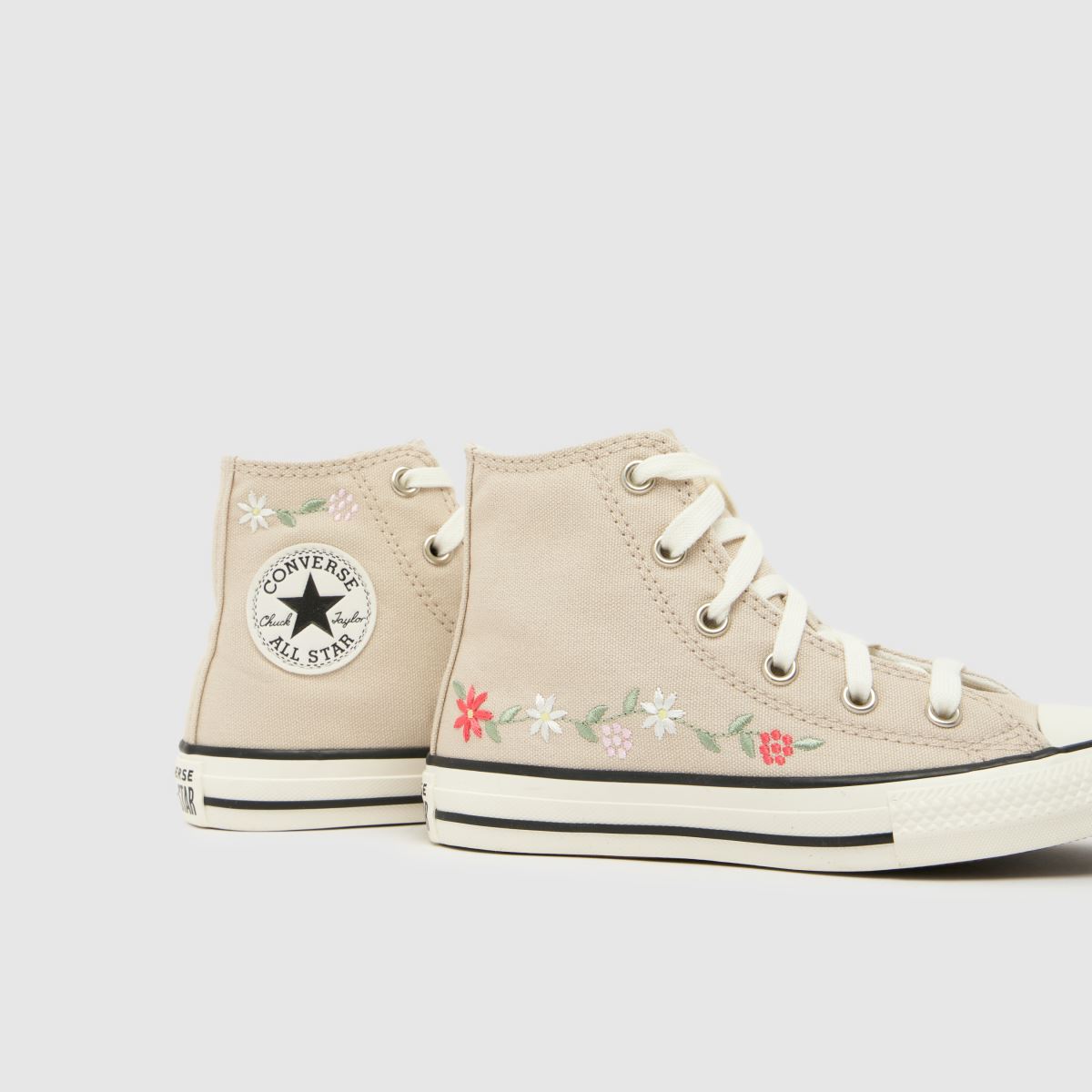 Converse All Star Hi Girls Junior in Natural Converse All Star Hi 4