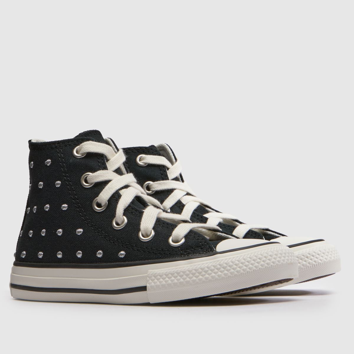 Converse All Star Hi Girls Youth in Black Multi Converse All Star Hi 1