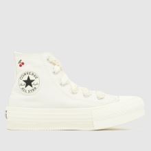 Converse All Star EVA Lift Hi Girls Junior in White Converse All Star EVA Lift Hi,1 of 4