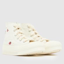 Converse All Star EVA Lift Hi Girls Junior in White Converse All Star EVA Lift Hi,2 of 4