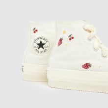 Converse All Star EVA Lift Hi Girls Junior in White Converse All Star EVA Lift Hi,3 of 4