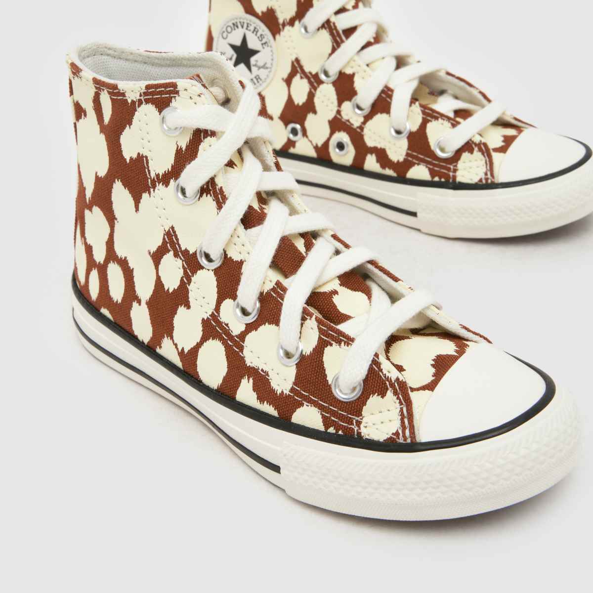 Converse All Star Hi Deer Girls Junior in Brown & White Converse All Star Hi Deer 4