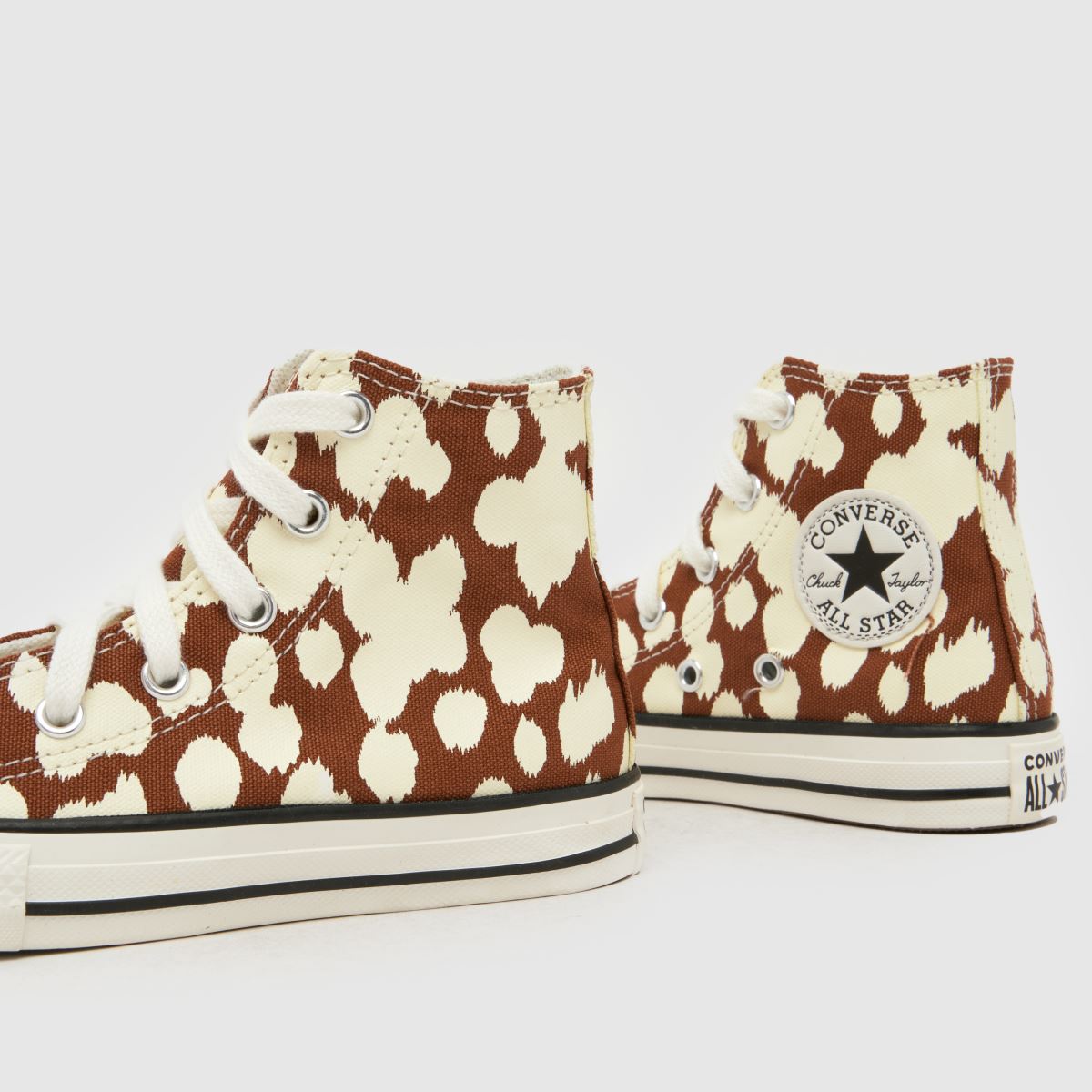 Converse All Star Hi Deer Girls Junior in Brown & White Converse All Star Hi Deer 7