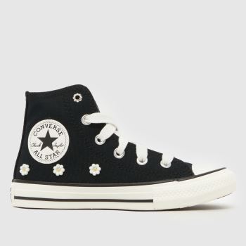 Converse Black All Star Hi Beaded Girls Junior