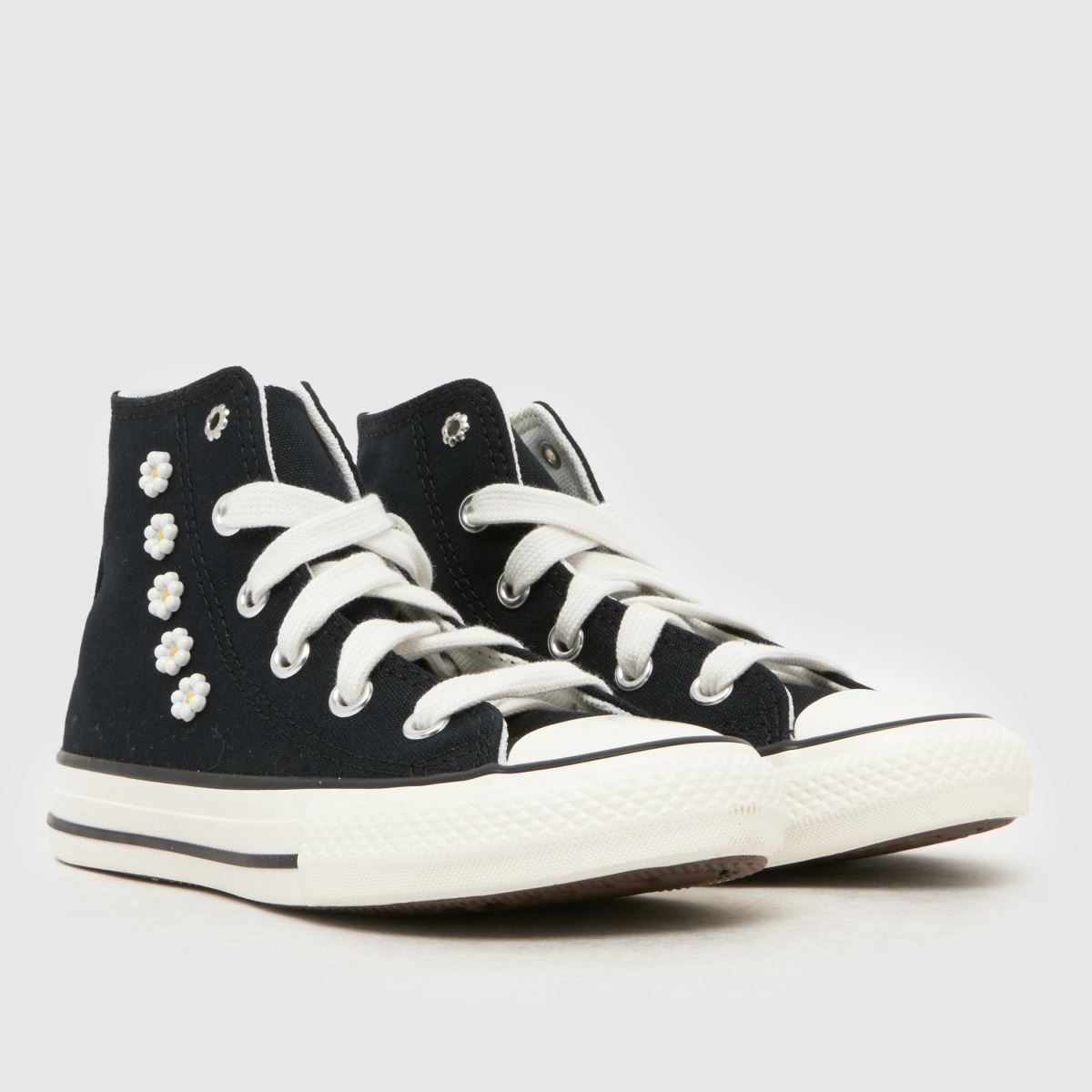 Converse All Star Hi Beaded Girls Junior in Black Converse All Star Hi Beaded 1