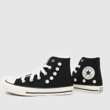 Converse All Star Hi Beaded Girls Junior in Black Converse All Star Hi Beaded,4 of 4