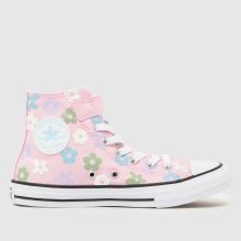 Converse All Star Hi 1V Girls Junior in Pink Multi Converse All Star Hi 1V,1 of 4