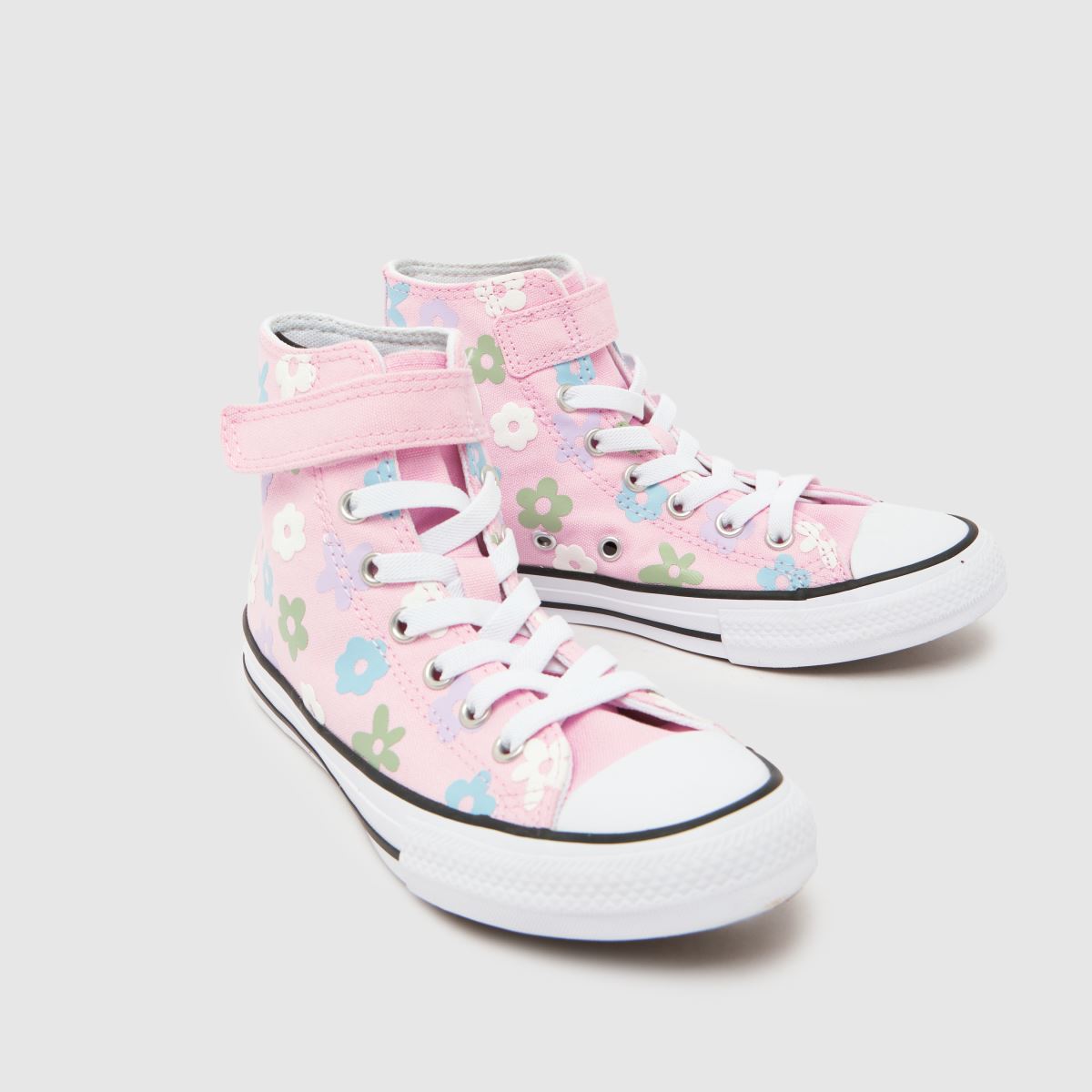 Converse All Star Hi 1V Girls Junior in Pink Multi Converse All Star Hi 1V 7
