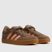adidas VL Court Girls Junior in Brown Multi adidas VL Court,2 of 4