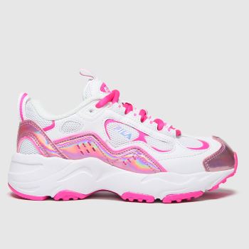 Fila white & pink trigate trainers junior Fila white & pink trigate trainers junior